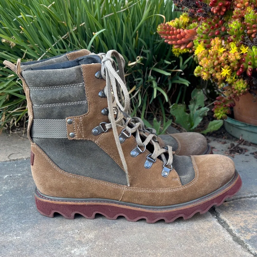 Sorel Men's Brown‎ and Gray Leather Boots